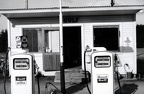 Gulf bensinstation vid "Slamhavet", början av 1960-talet